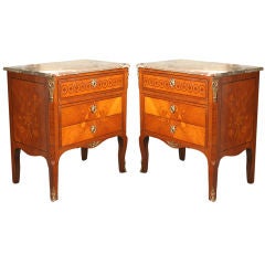 Pair of Transition Louis XV - Louis XVI  Style Commodes