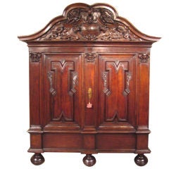 Antique Dutch Oak Kass armoire