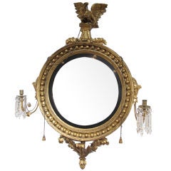 Antique Regency Period Girandole Mirror