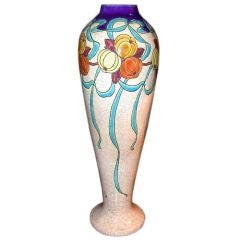 Art Deco Baluster Shaped Vase by Charles Catteau,  Boch Freres