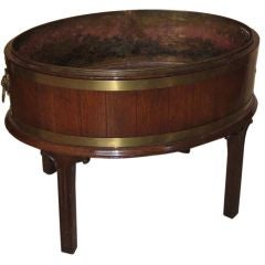 Vintage Georgian Style Oval Mahogany  Wine Cooler