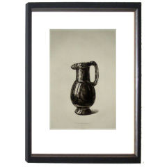 Chic French Etching Of Objet From The Louvre