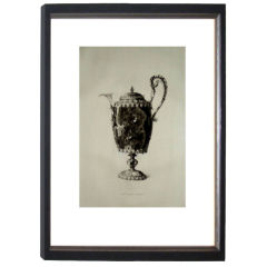 CHIC FRENCH ETCHING OF OBJET FROM THE LOUVRE