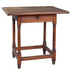 Rare Diminutive Size Queen Anne One Drawer Tavern Table