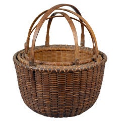 Antique Wonderful Nest of Nantucket Baskets