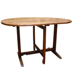 Antique Oval Wine Table