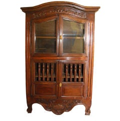 French Walnut Hanging Cupboard