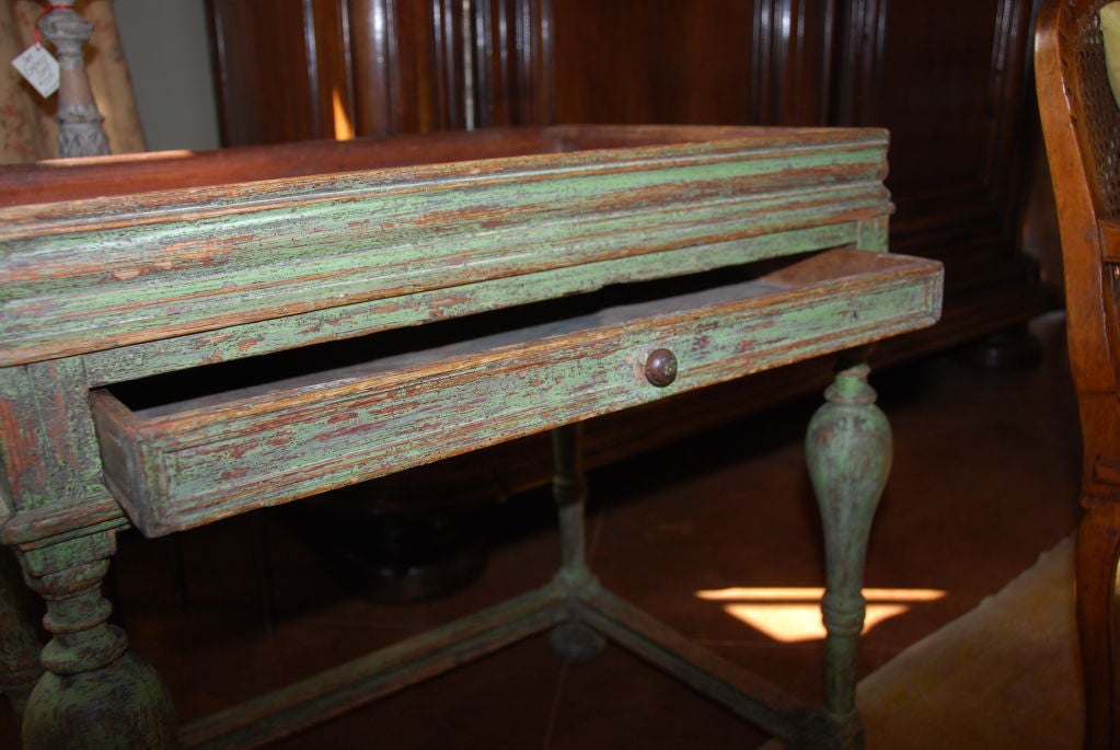Rare Swedish Painted Tray Top Tea Table