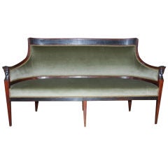 Antique Empire Mahogany Sofa