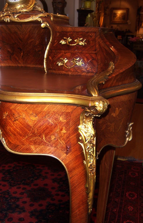 Zwiener Jansen Successeur Ormolu Mounted & Marquetry Tiered Desk 2