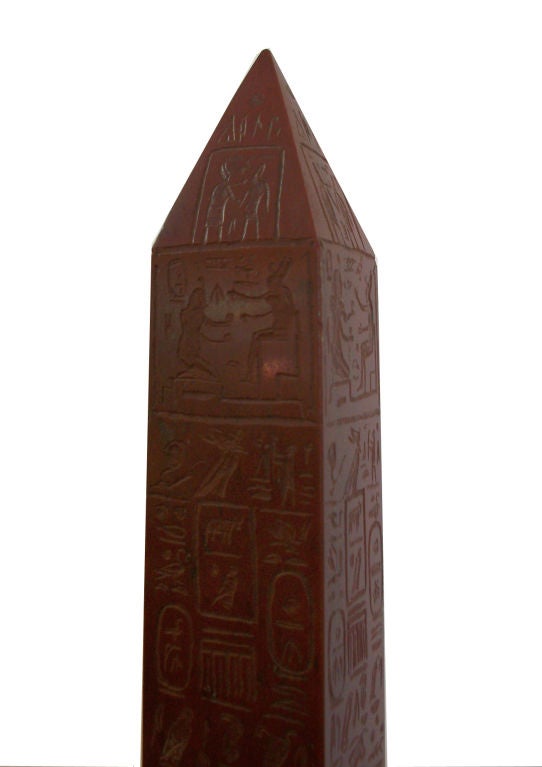 Magnificent Grand Tour Obelisk of Cleopatra's Needle In Excellent Condition For Sale In Rancho Santa Fe, CA