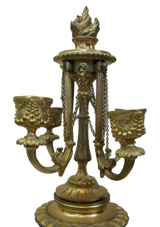 Pair of Sevres-Style Candelabra by Henri Picard In Excellent Condition For Sale In Rancho Santa Fe, CA