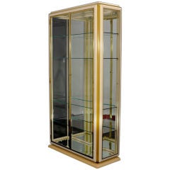 Ivory Lacquer and Bronze Lighted Vitrine Ivory Lacquer and Bronze Lighted Vitrine