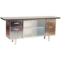 Polished Steel Credenza by AllSteel