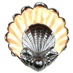 Aluminum Clam Shell Wall Sconce