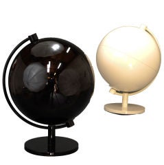 Vintage A Pair of Black and White Chanel Globes