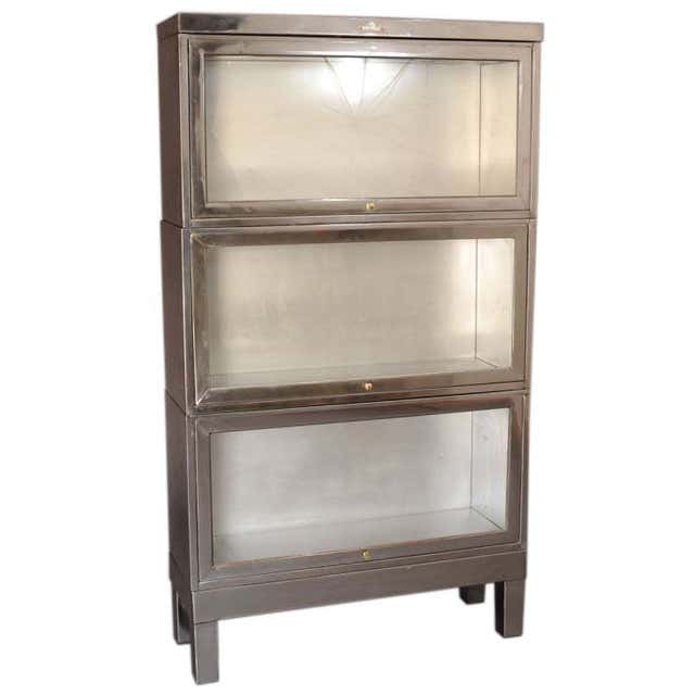 Stacking Metal Barrister's Book Case at 1stDibs