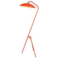 Vintage Prescolite Tripod floor lamp in the style of Greta Grossman