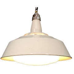 Large Scale Industrial Porcelain Light Fixture
