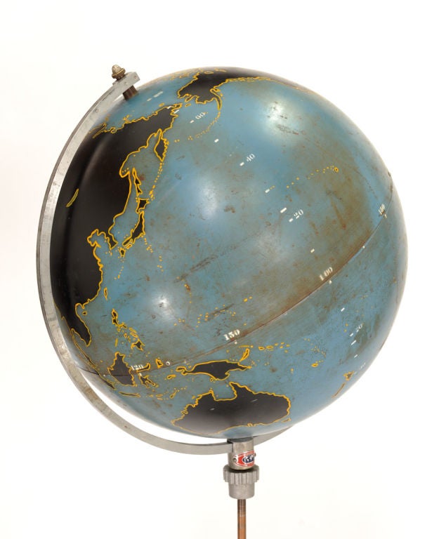 Mid-20th Century Military Insturction Globe by Denoyer Geppert of Chicago