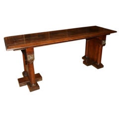 Mid 19th Century Walnut Table In The Manner Of Thomas Hope