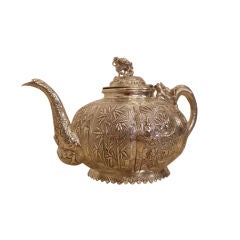 Chinese Export Silver Tea Pot