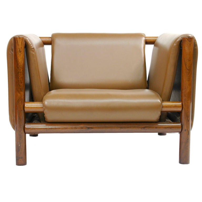 Pair of "Loose Mantle Armchairs" by Joaquim Tenreiro