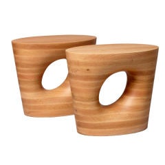 "Afterimage 09-319" pair of side tables by Byung-Hoon Choi