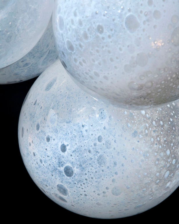 American Bubble cluster illuminated sculpture by Jeff Zimmerman