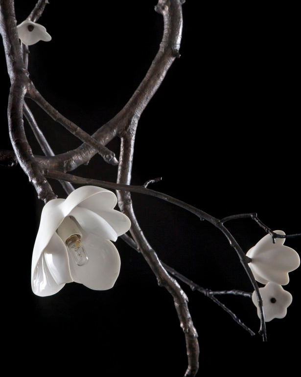 American Illuminated branch sculpture by David Wiseman
