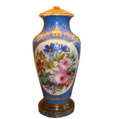 Pair of 19th Century Old Paris Porcelain Vases as Lamps