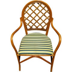 Set of Four Rattan Armchairs