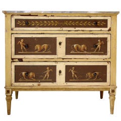 A Late Nineteenth Century Italian Painted Commode.