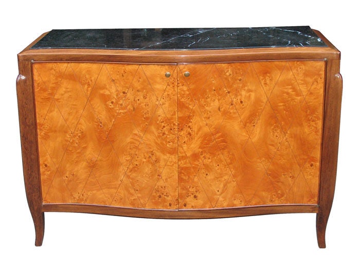 French Art Deco server with marble top