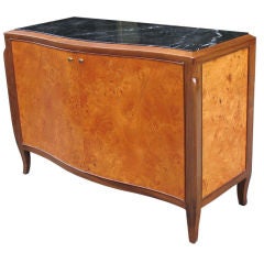 French Art Deco server with marble top