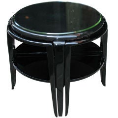 French Art Deco nest of tables typical for Paul Dupre Lafon