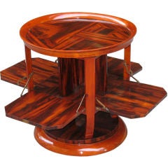 Unique French Art Deco side table with 4 doors