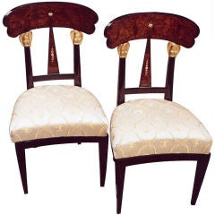 Pair of magnificent Biedermeier chairs