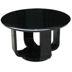 Elegant "U" supported French Art Deco table