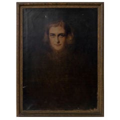 Antique Dark Portrait of a Girl