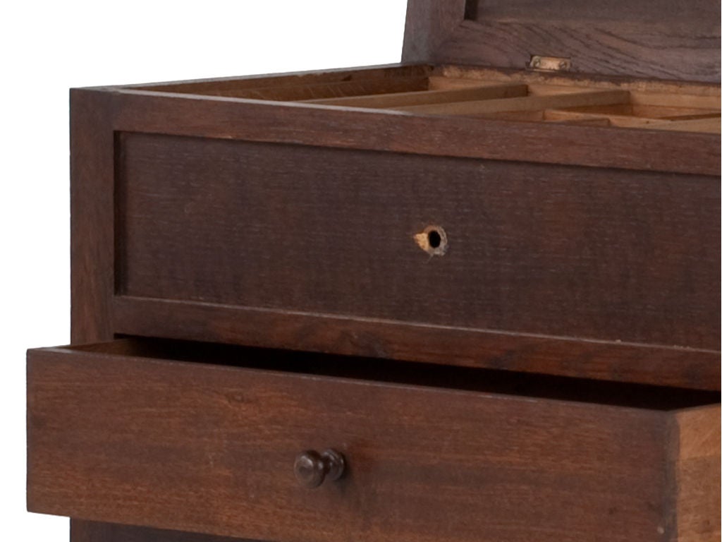 Wood Antique Sewing Cabinet