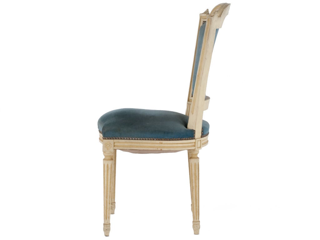 Belgian Vintage Cream Frame Side Chair