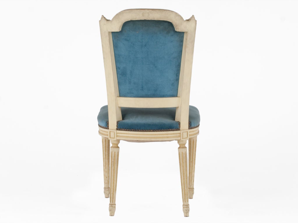 20th Century Vintage Cream Frame Side Chair