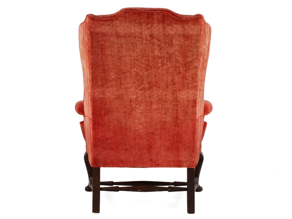 Vintage Velvet Queen Anne Chair at 1stDibs queen anne velvet chair