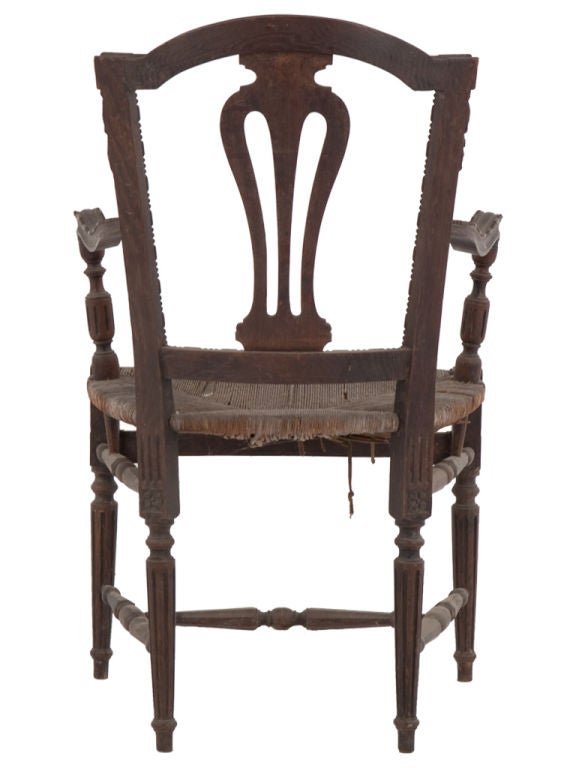 20th Century Antique Wooden Arm Chair