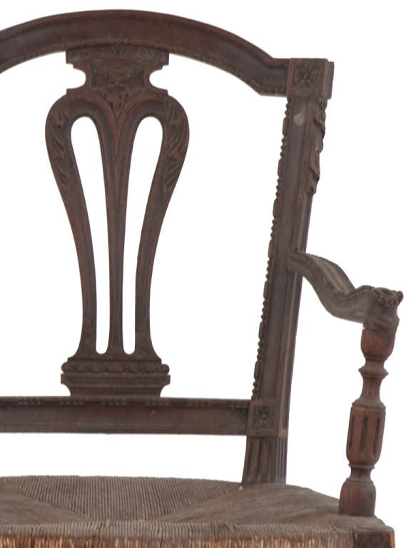 Antique Wooden Arm Chair 1