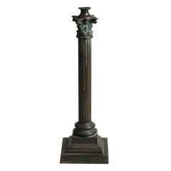 Corinthian column candlestick