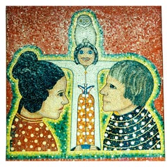 Portrait of Nadine & Beniamino Bufano Mosaic By Bufano