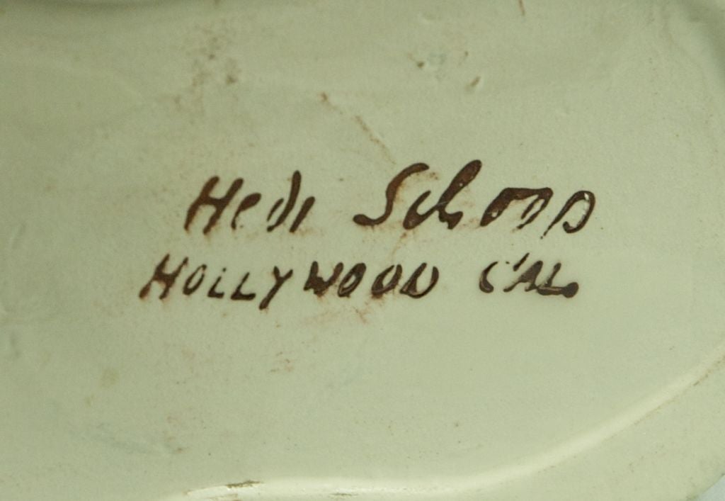 Vintage Heidie Schoop Hollywood  Pair Of Indonisian Girl Vases 3