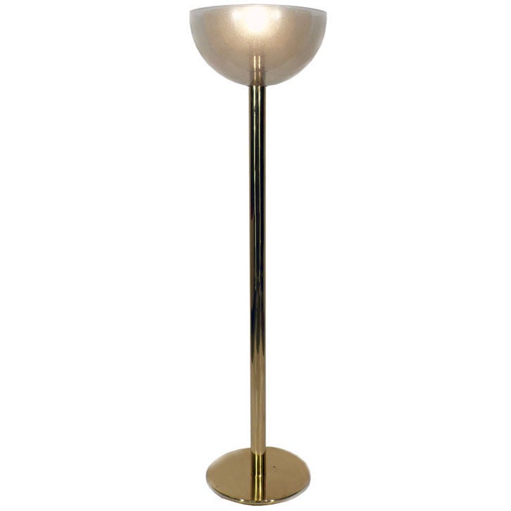 Mazzega Floor Lamp Designed By Carlo, Floor Lamp Shade Glass Bowl